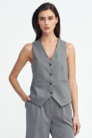 Nife Pinstripe Vest