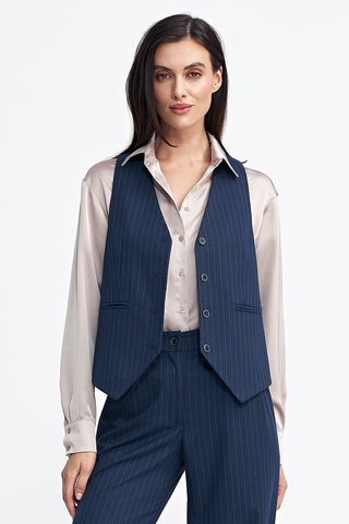 Nife Pinstripe Vest