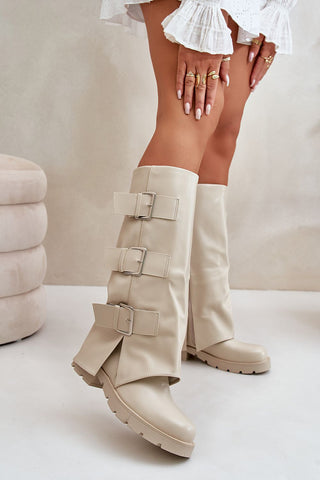 Step In Style Buckle Boots