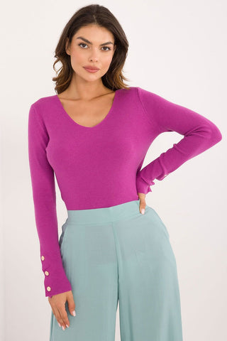 AT Button Sleeve Lightweight Sweater