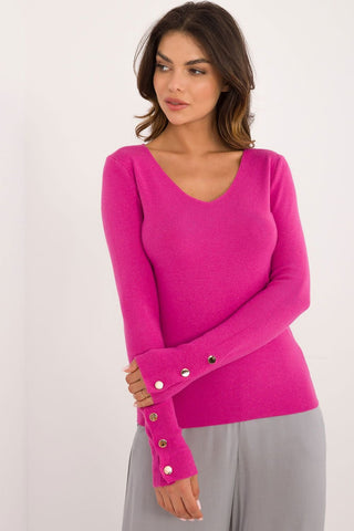 AT Button Sleeve Lightweight Sweater