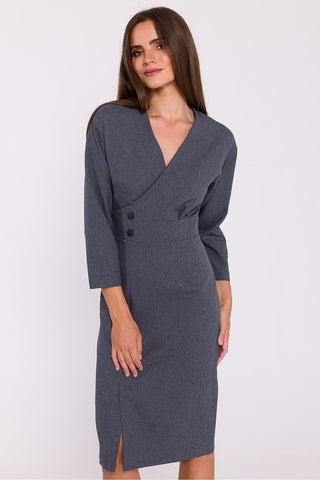 Stylove Tailored Wrap Midi Dress