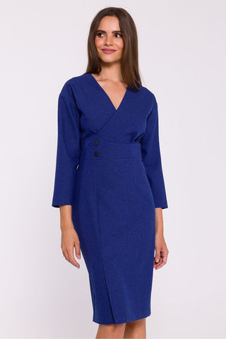 Stylove Tailored Wrap Midi Dress