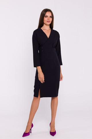 Stylove Tailored Wrap Midi Dress