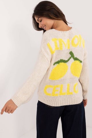 Italy Moda Limoncello Cardigan In Cream