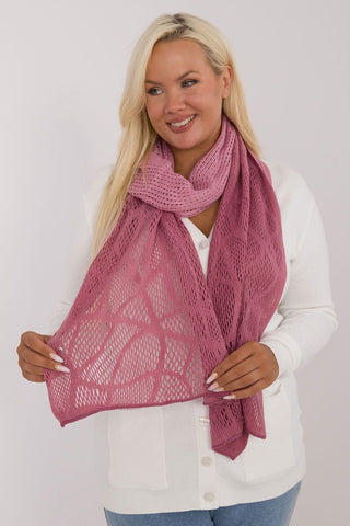 AT Soft Breeze Open Knit Two Tone Wool Blend Scarf