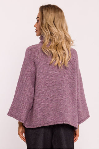 Moe Kimono Sleeve Turtleneck Wool Blend Sweater