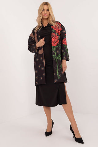 Italy Moda Wild Rose Safari Longline Coat