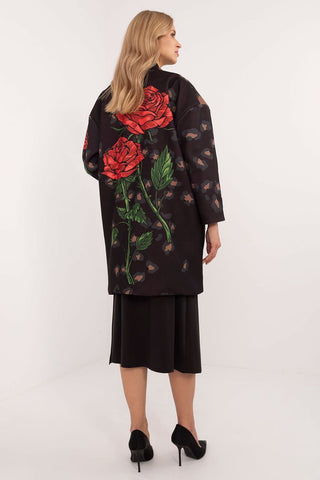 Italy Moda Wild Rose Safari Longline Coat