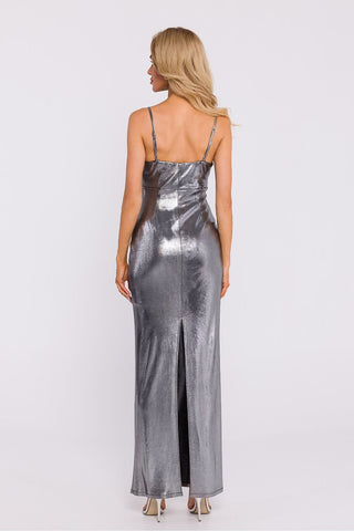 Moe Shine On Metallic Maxi Dress