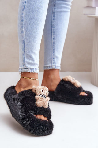 Step In Style Teddy Bear Slippers