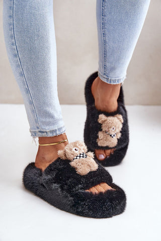 Step In Style Teddy Bear Slippers