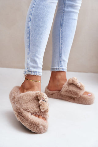 Step In Style Teddy Bear Slippers