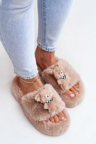 Step In Style Teddy Bear Slippers