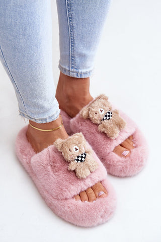 Step In Style Teddy Bear Slippers