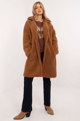 Italy Moda Shearling Teddy Winter Coat