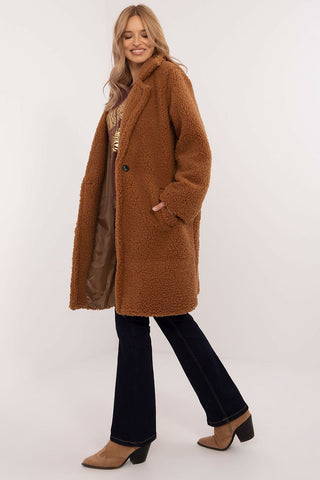 Italy Moda Shearling Teddy Winter Coat