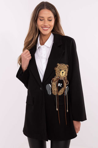 Italy Moda Teddy Bear Blazer Jacket