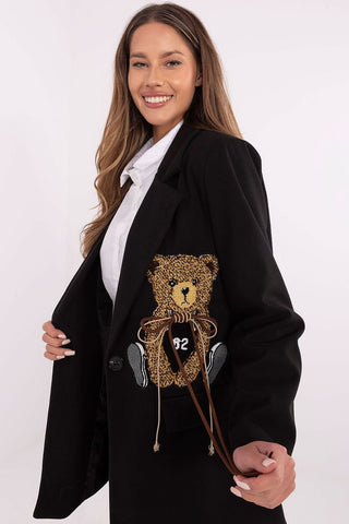 Italy Moda Teddy Bear Blazer Jacket