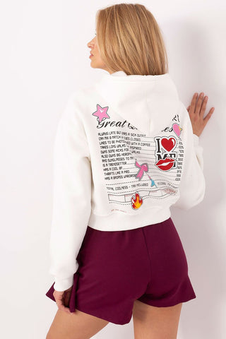 Factory Price Cool Girl Cropped Sweatshirt