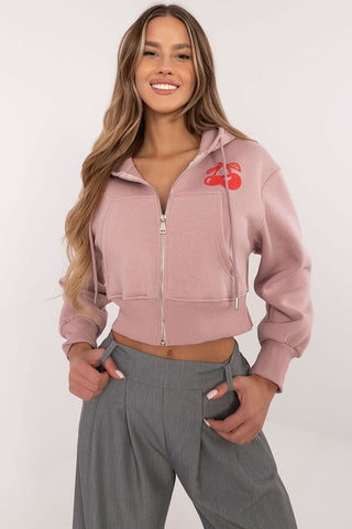 Factory Price Cherry Picked Cropped Sweatshirt