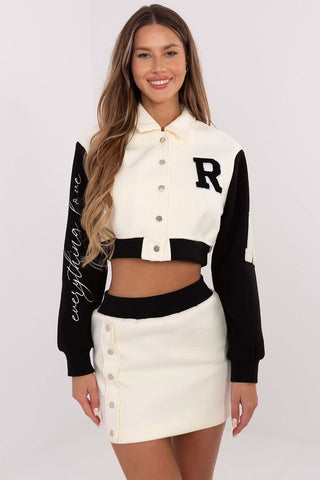 NM Varsity Babe Jacket And Skirt Set