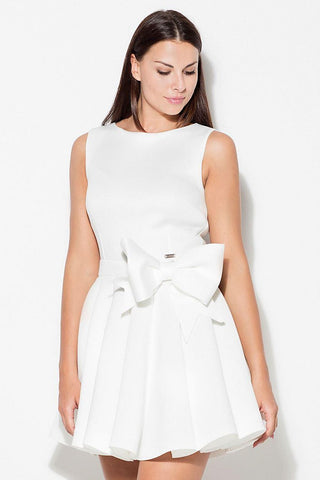 Katrus Peplum Bow Detail Mini Dress