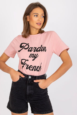 Pardon My French Cotton Crewneck Women’s Tee - Hot Girl Apparel