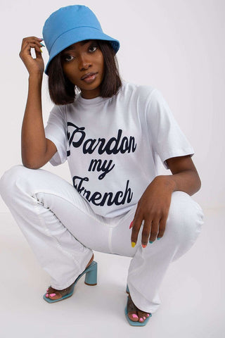 Pardon My French Cotton Crewneck Women’s Tee - Hot Girl Apparel