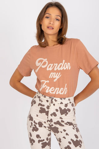 Pardon My French Cotton Crewneck Women’s Tee - Hot Girl Apparel