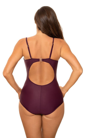 Marko Tessuti Italian Bow Accent One Piece Swimsuit