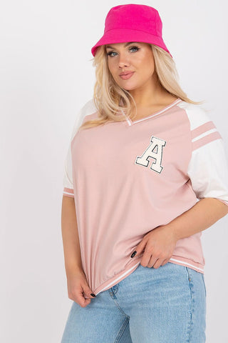 Relevance Fuzzy Letter Jersey Top - Hot Girl Apparel