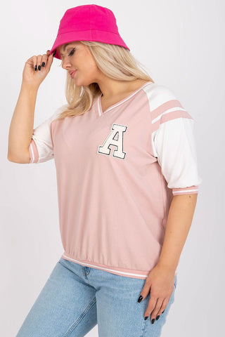 Relevance Fuzzy Letter Jersey Top - Hot Girl Apparel