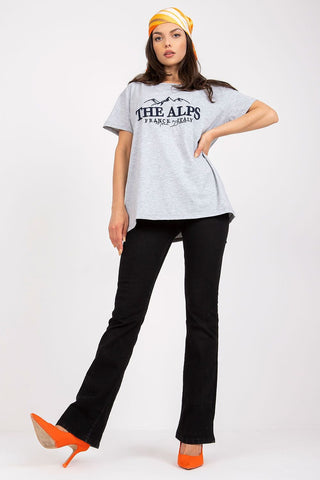 The Alps Cotton Embroidered Women’s Tee - Hot Girl Apparel