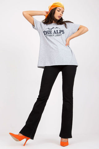 The Alps Cotton Embroidered Women’s Tee - Hot Girl Apparel