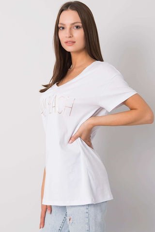 Palm Beach V-Neck Cotton Women’s Tee - Hot Girl Apparel