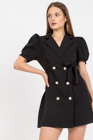 Italy Moda Tie Waist Blazer Dress - Hot Girl Apparel