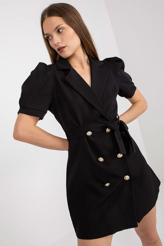 Italy Moda Tie Waist Blazer Dress - Hot Girl Apparel