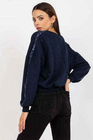 Rue Paris Sequin Sleeve Sweatshirt - Hot Girl Apparel