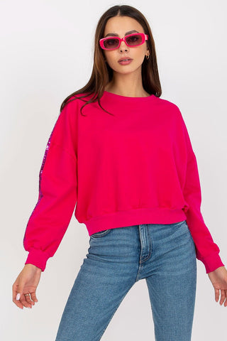 Rue Paris Sequin Sleeve Sweatshirt - Hot Girl Apparel