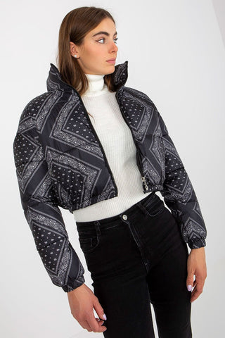 NM Paisley Cropped Puffer Jacket