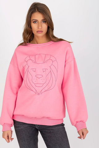 Ex Moda Lioness Embroidered Sweatshirt - Hot Girl Apparel