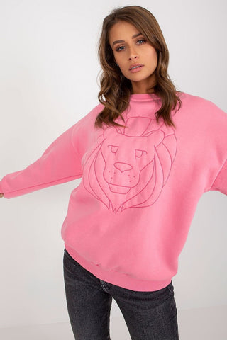 Ex Moda Lioness Embroidered Sweatshirt - Hot Girl Apparel