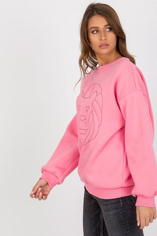 Ex Moda Lioness Embroidered Sweatshirt - Hot Girl Apparel