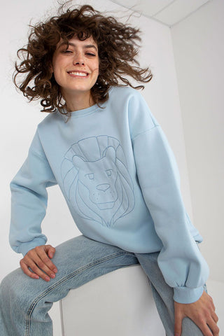 Ex Moda Lioness Embroidered Sweatshirt - Hot Girl Apparel