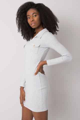 Rue Paris Long Sleeve Bodycon Mini Dress