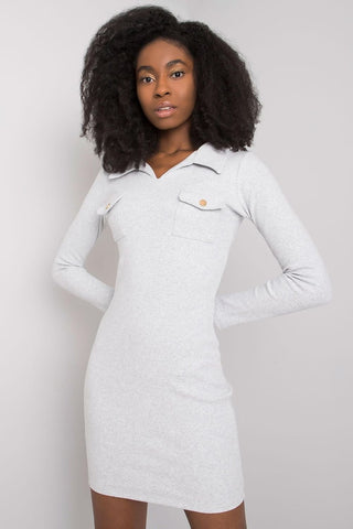 Rue Paris Long Sleeve Bodycon Mini Dress