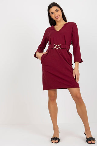 Och Bella Belted Mini Dress With Pockets - Hot Girl Apparel