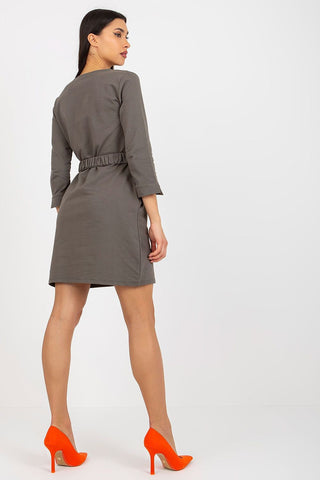 Och Bella Belted Mini Dress With Pockets - Hot Girl Apparel