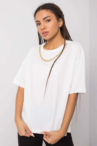 Rue Paris Chainlink Accent Cotton Tee